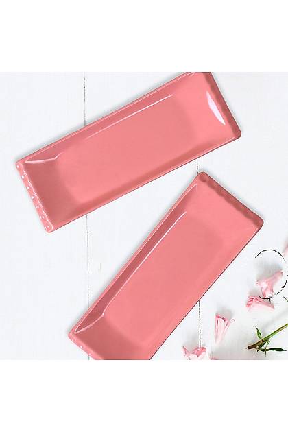 Pembe Selen Kayk Tabak 33 Cm 2 Adet