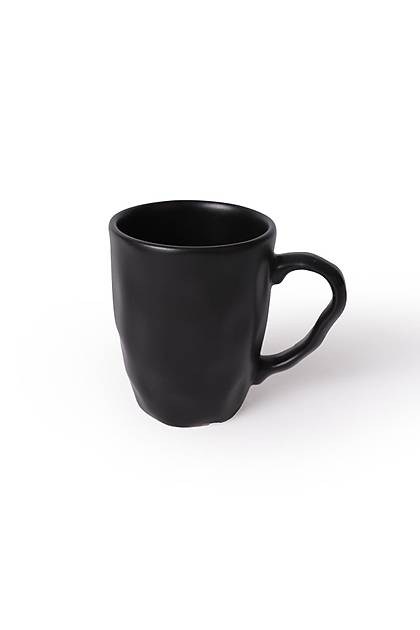 Mat Siyah Organik Kupa 10 Cm 6 Adet 956