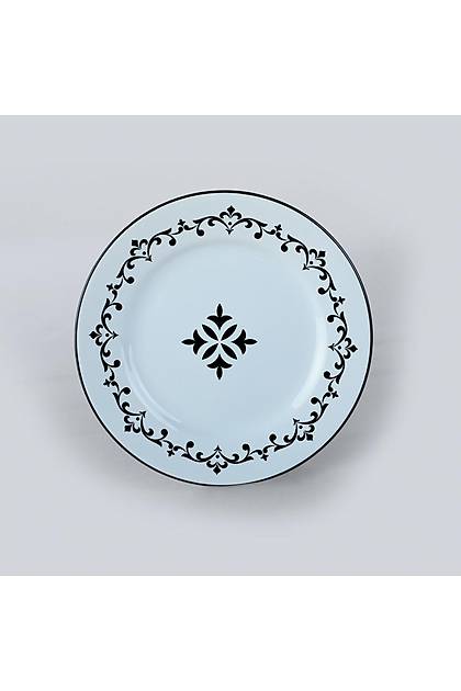 Riva Beyaz Siyah Yemek Takm 24 Para 6 Kiilik