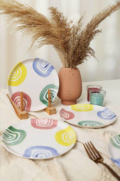 Etnik Hitit Pasta Taba 20 Cm 4 Adet 22550