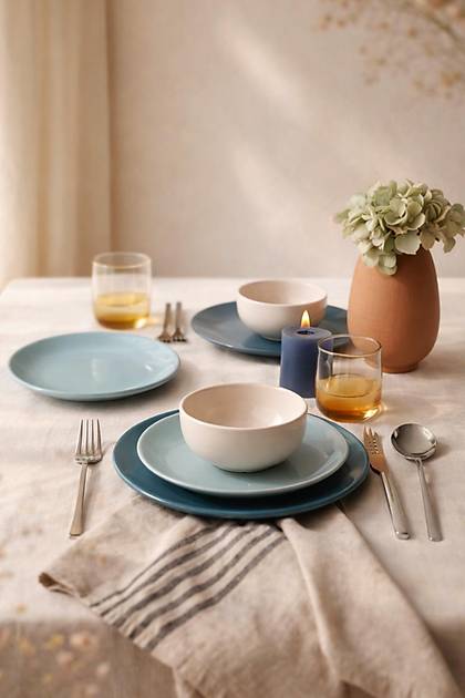 Blue Mix Yemek Tak�m� 6 Par�a 2 Ki�ilik 031-413-420