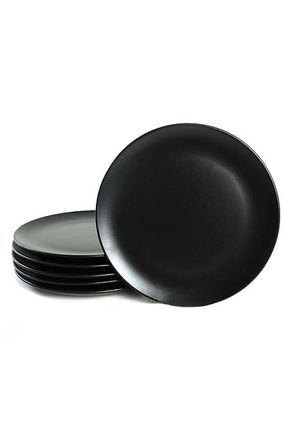 Mat Siyah Delta Pasta Taba 21 Cm 6 Adet