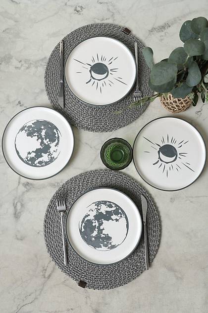 Black Shadow Nordic Pasta Taba 22 Cm 4 Adet 22981-82