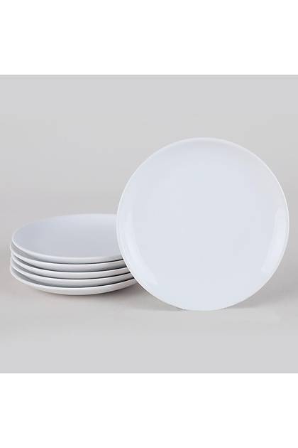Beyaz Delta Tatl Taba 17 Cm 6 Adet