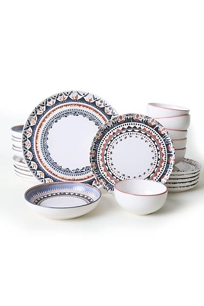 Keraart Ethnic Yemek Takm 24 Para 6 Kiilik 21616-17-28-24