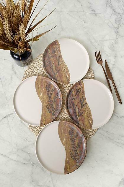 Terra Leaf Nordc Pasta Taba 22 Cm 4 Adet / 22969-70