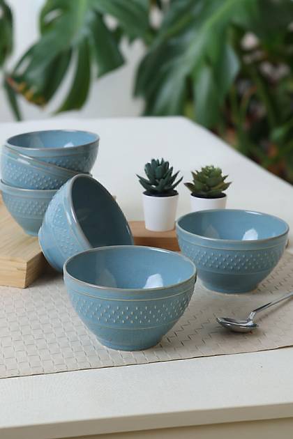 Granit Turkuaz Rice Kase 14 Cm 6 Adet Q07