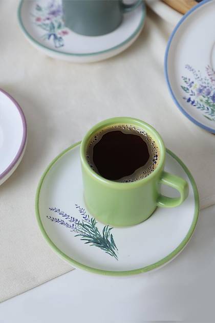 Elegant Blossoms Nordic Kahve Takm 12 Para 6 Kiilik 21788-93