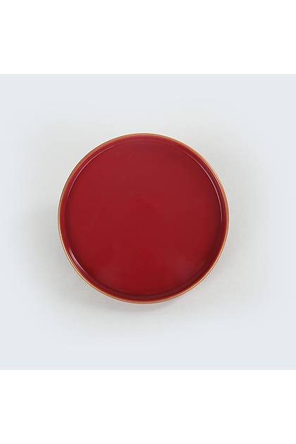 Red Stackable Servis Taba 27 Cm