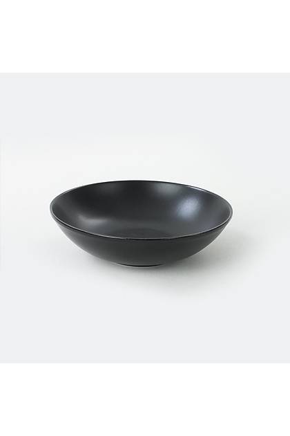 Mat Siyah Alfa Yemek Taba 22 Cm 6 Adet