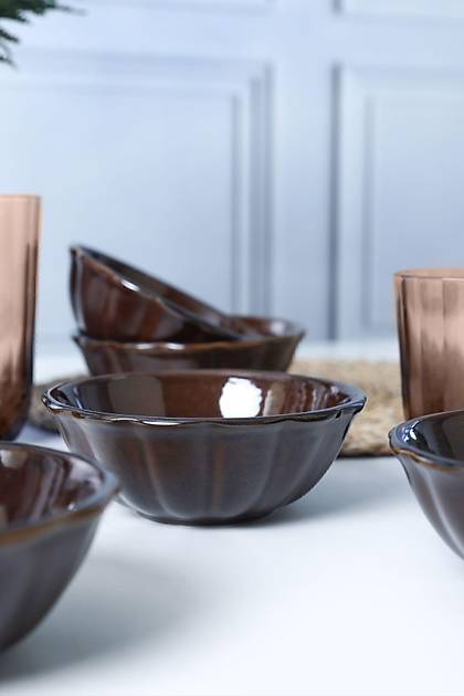 Luster Kahverengi Sirius Kase 14 Cm 6 Adet Q22