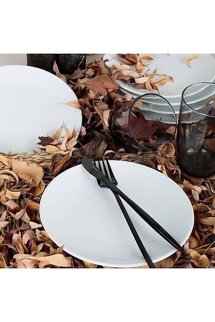 Beyaz Ege Pasta Taba 20 Cm 6 Adet