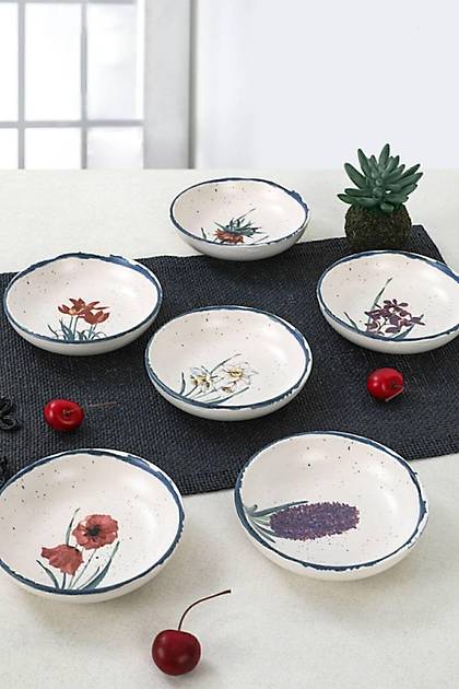 Keraart Anatolian Flowers Halka erezlik/Sosluk 13 Cm 6 Adet - 256/261