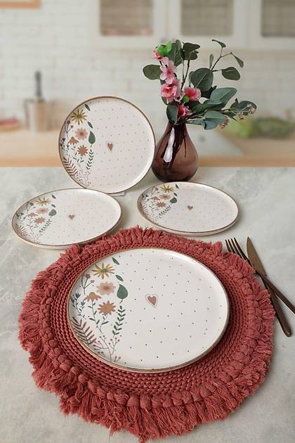 Soft Bloom Nordic Pasta Taba 22 Cm 4 Adet 22875
