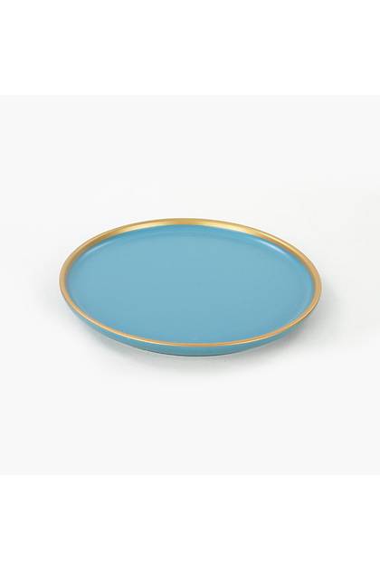 Nordic Gold Mat Mavi Pasta Taba 22 Cm 6 Adet