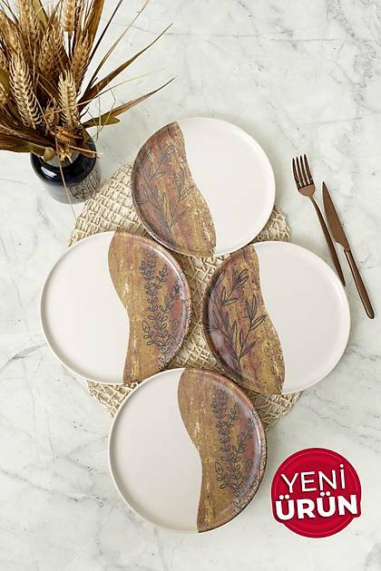 Terra Leaf Nordc Pasta Taba 22 Cm 4 Adet / 22969-70