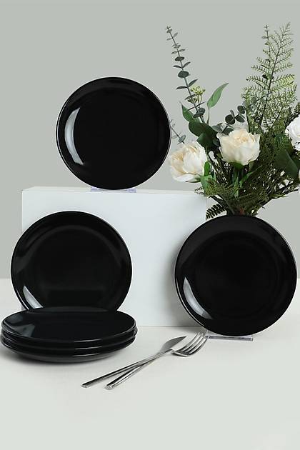 Siyah Delta Tatl Taba 17 Cm 6 Adet
