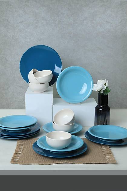 Blue Mix Yemek Takm 18 Para 6 Kiilik 031-413-420