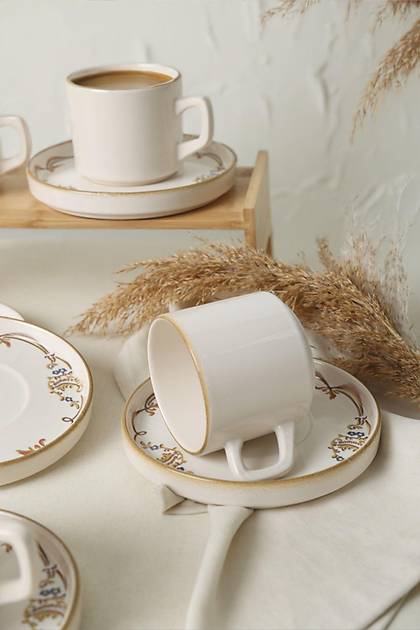 Bronze Bloom  Stackable ay Takm 12 Para 6 Kiilik