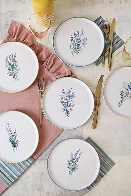 Keraart Elegant Blossoms Pasta Taba 22 Cm 6 Adet 21788-93