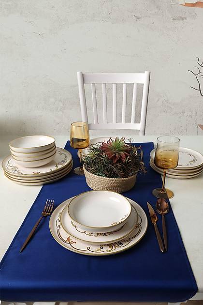 Bronze Bloom Yemek Takm 18 Para 6 Kiilik 22926-27-29
