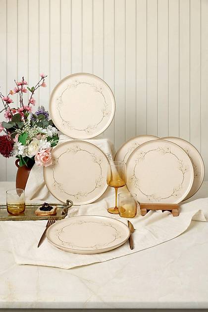 Taupe Bloom Nordc Servis Taba 28 Cm 6 Adet 22528