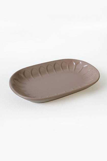 Mat Toprak Taupe Badem Kayk Tabak 25 Cm 2 Adet 977