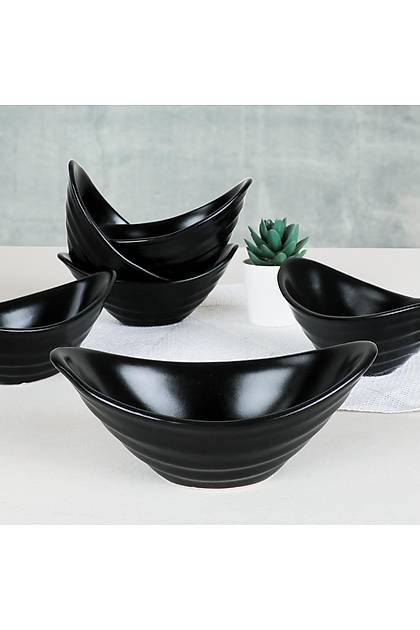 Gondol Mat Siyah erezlik 16 Cm 6 Adet