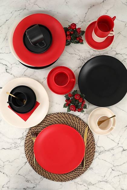 Noble Matte Pasta- Tatl Takm 18 Para 6 Kiilik - 950/975