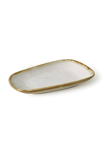 Shizen Mavi / Krem Tetra Kayk Tabak 28 Cm 2 Adet Q39-Q44