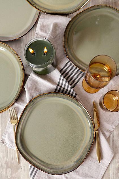 Reaktif Ye�il Bloom Servis Taba�� 29 Cm 6 Adet Q84