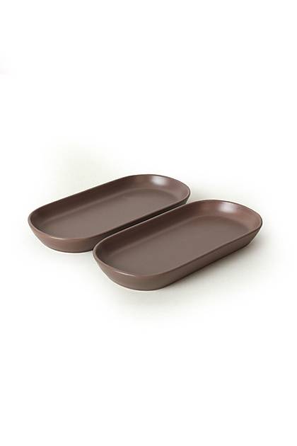 Mat Ak Taupe Noyan Kayk Tabak 2 Adet 26 Cm 958