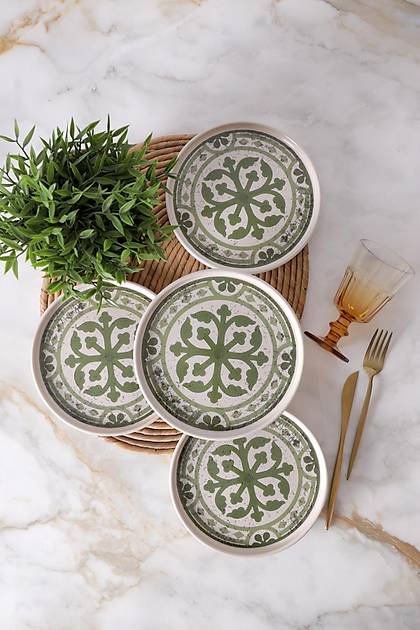 Timeless Green Stackable Pasta Taba�� 21 Cm 4 Adet 21974