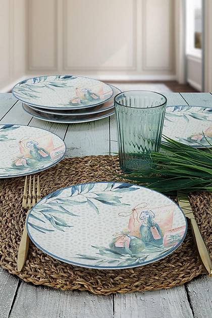 Keraart Lina Still Leaf Pasta Taba 20 Cm 6 Adet - 20060