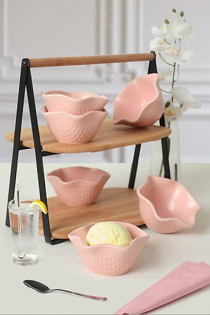 Mat Ak Pembe Roma erezlik/Sosluk 11 Cm 6 Adet 971