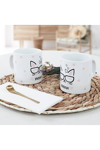 Kitty Meow Kupa 9 Cm 2 Adet