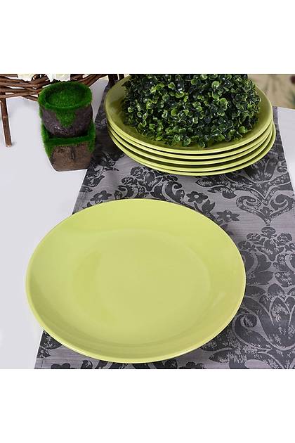 Yeil Alfa Servis Taba 27 Cm 6 Adet