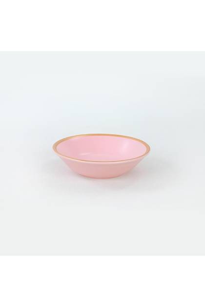 Mat Ak Pembe Gold Hitit Yemek Taba 18 Cm 6 Adet