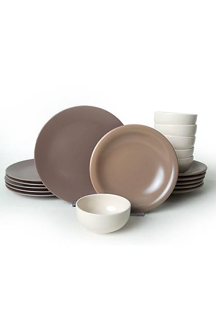 Brown Mix Yemek Takm 18 Para 6 Kiilik 950-958-977