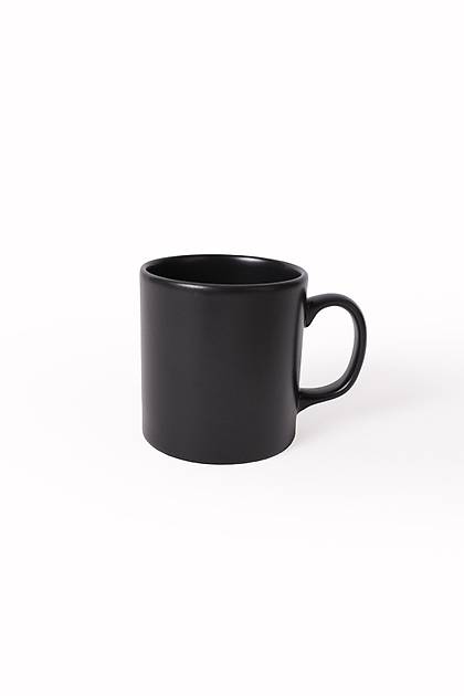 Mat Siyah Silindir Kupa 10 Cm 6 Adet 956