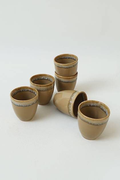 Shizen Toprak Latte Kupa 8 Cm 6 Adet Q43