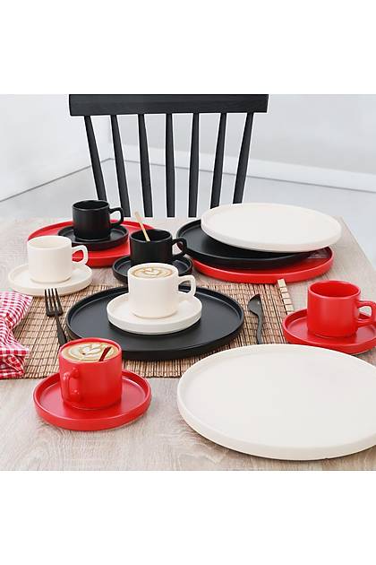 Noble Matte Stackable Pasta- Takm 18 Para 6 Kiilik - 950/975
