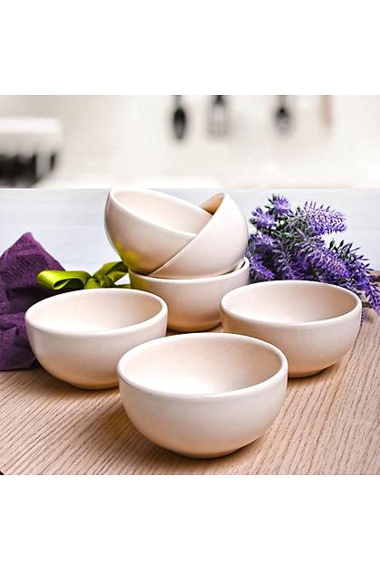 Bulut Mat Krk Beyaz erezlik/Sosluk 8 Cm 6 Adet