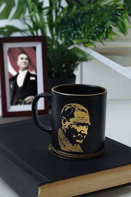 Keraart Gold Ay yldz zel Teneke Kutulu Atatrk Kupa 10 Cm