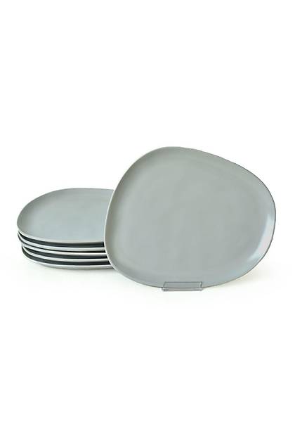 Mat Gri Tetra Servis Taba 30 Cm 6 Adet 995