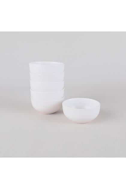 Mat Beyaz Bulut orba Kasesi 12 Cm 6 Adet