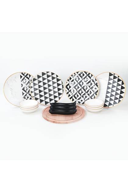 Trigon Marble Kahvalt Takm 14 Para 4 Kiilik
