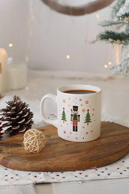 New Year Kurun Asker Aa Kupa 10 Cm Beyaz