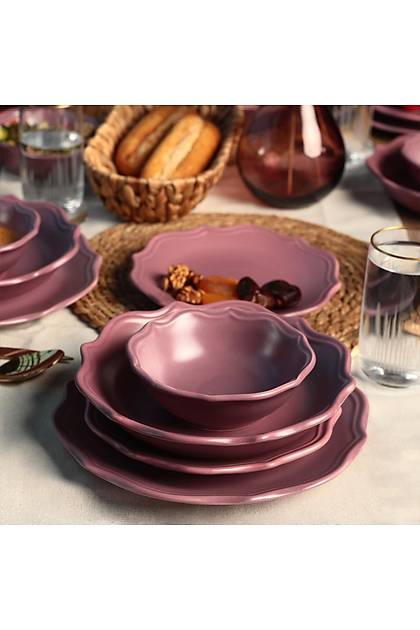 Romeo Mat Violet Yemek Takm 24 Para 6 Kiilik