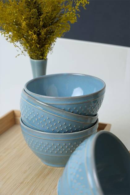Granit Turkuaz Rice Kase 14 Cm 6 Adet Q07
